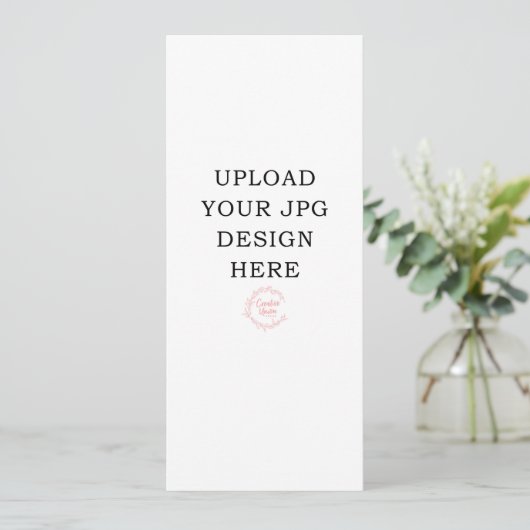 Gedrukte 4-inch x 9-inch weddenschapsprogramma's kaart (Staand voorkant)