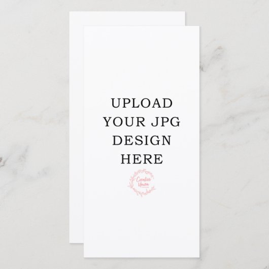 Gedrukte 4" x 8" trouwprogramma's (Voorkant / Achterkant)