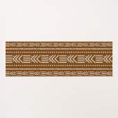 Gedrukte Afrikaanse Bogolan Designer Yoga Matt Yogamat (Achterkant (horizontaal))