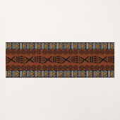 Gedrukte Afrikaanse Bogolan Designer Yoga Matt Yogamat (Achterkant (horizontaal))