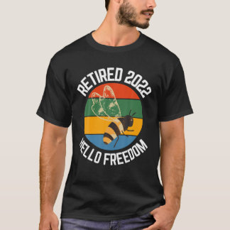 Gedrukte bijenteler 2022 Hallo Vrij imker T-shirt