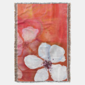 Gedrukte bloemen en zwemblazen deken (Voorkant Verticaal)