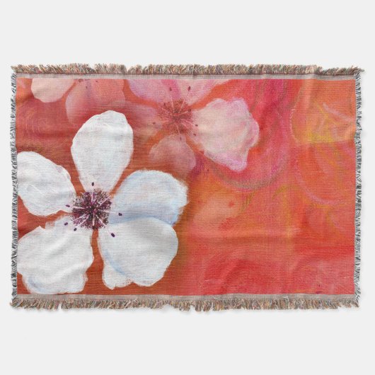 Gedrukte bloemen en zwemblazen deken (Voorkant)