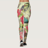 GEDRUKTE BLOEMVLINDERS EN LEGGINGS (Achterkant)