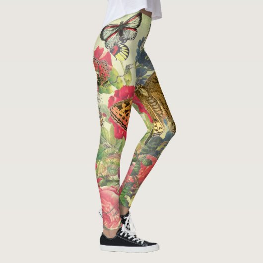 GEDRUKTE BLOEMVLINDERS EN LEGGINGS (Rechts)