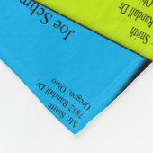 Gedrukte briefbrieven van postbeambte fleece deken (Hoek)