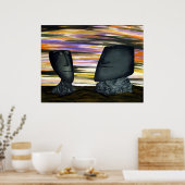 Gedrukte droomkoppen, afdrukken poster (Keuken)