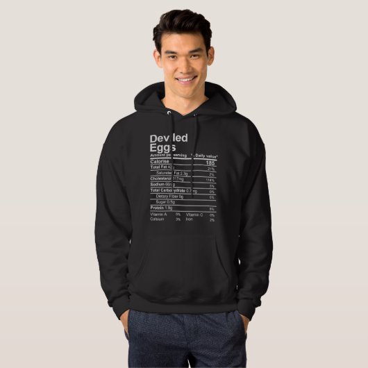 Gedrukte eieren hoodie (Voorkant volledig)