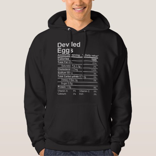 Gedrukte eieren hoodie (Voorkant)