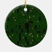 Gedrukte elektronische schakelkaart keramisch ornament (Achterkant)