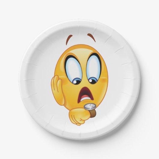 Gedrukte Emoji Paper-Borden Papieren Bordje (Voorkant)