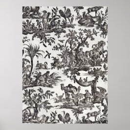 Gedrukte fabric poster