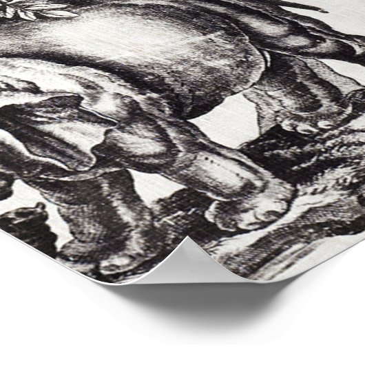 Gedrukte fabric poster (Hoek)