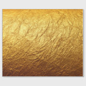 Gedrukte Faux Gouden Folie Moderne Huwelijkspartij Cadeaupapier (Vlak)