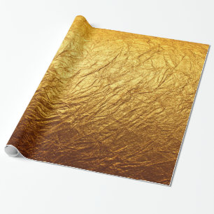 Gedrukte Faux Gouden Folie Moderne Huwelijkspartij Cadeaupapier