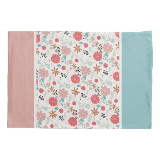 Gedrukte Floral Kussensloop (Achterkant)