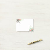 Gedrukte Floral Post-it® Notes (Op bureau)