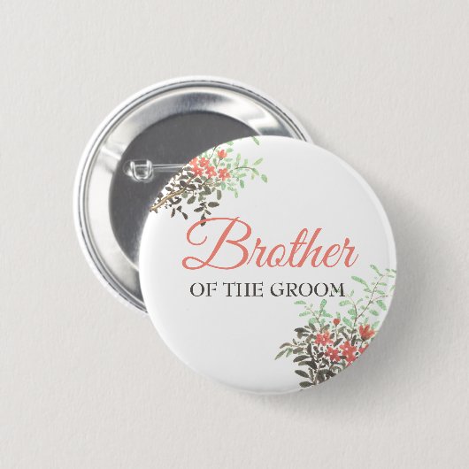 Gedrukte Floral Ronde Button 5,7 Cm (Voorkant /achterkant)