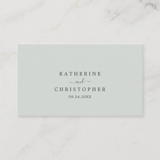 Gedrukte Floral Wedding Plaatskaartje (Achterkant)