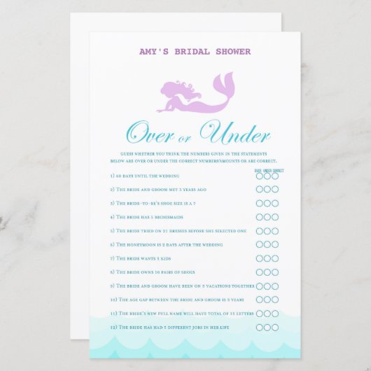 Gedrukte game over het Vrijgezellenfeest van het Z (Voorkant / Achterkant)