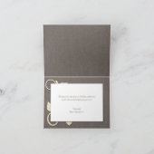 Gedrukte Gele Glitter Boeren- Bedankkaartjes Bedankkaart (Binnen)