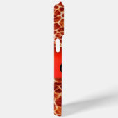 GEDRUKTE GIRAFFE RODE RUBY GEMSTONE MONOGRAM, Case-Mate iPhone CASE (Achterkant / Rechts)