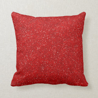 Gedrukte Glitter Jeweled Red Sparkle Stijlvolle Fa Kussen