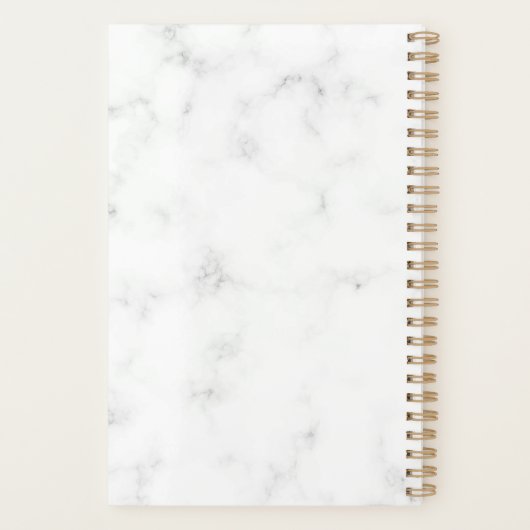 Gedrukte gouden vlinder planner (Achterkant)