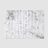  gedrukte handgeschreven brief tissuepapier (Voorkant)