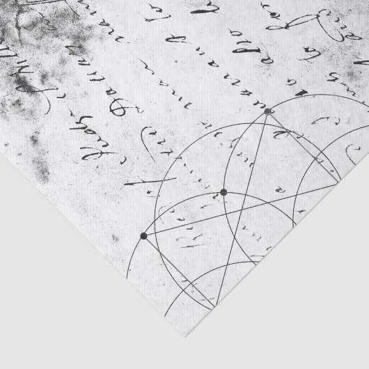  gedrukte handgeschreven brief tissuepapier (Detail)