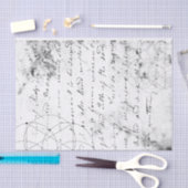  gedrukte handgeschreven brief tissuepapier (Craft)