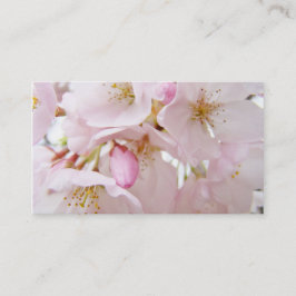 Gedrukte Happy Visitekaartjes bloesems Afscheid Contactkaartje