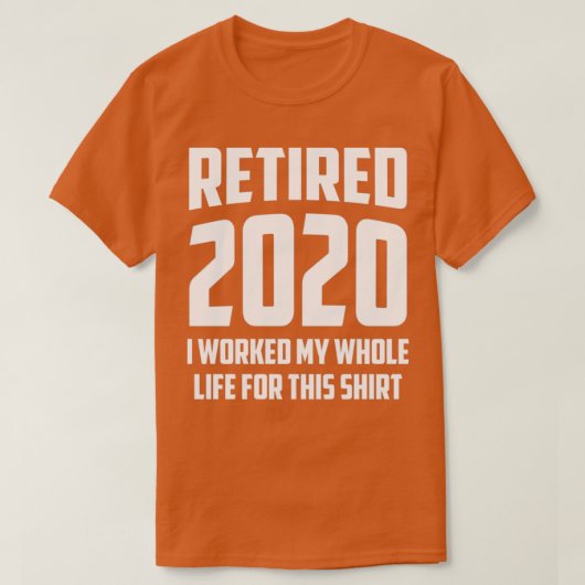 Gedrukte hardnekkige pensionering 1 van 2018 t-shirt (Design voorkant)