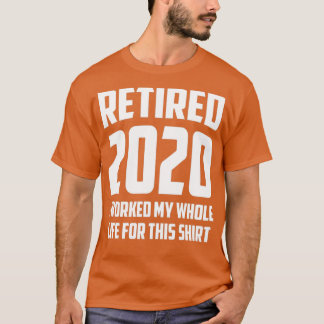 Gedrukte hardnekkige pensionering 1 van 2018 t-shirt