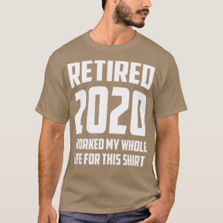Gedrukte hardnekkige pensionering 2018 t-shirt