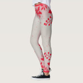 GEDRUKTE HOLLY-Leggings GRIJS EN ROOD Leggings (Links)