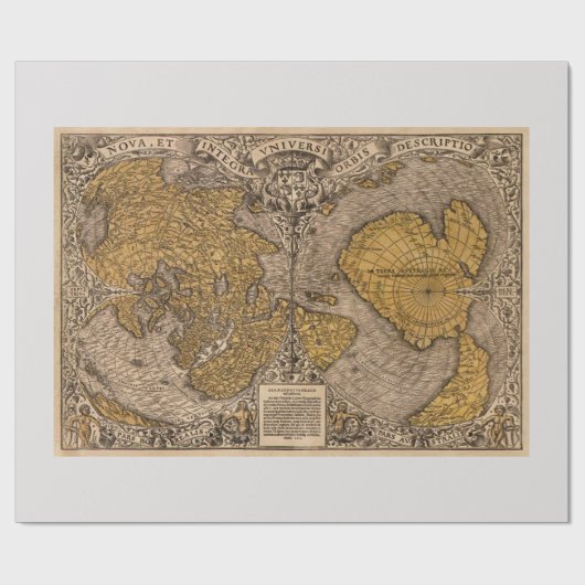 Gedrukte kaart cadeaupapier (Vlak)