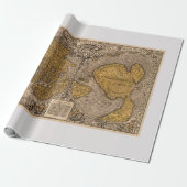 Gedrukte kaart cadeaupapier (Uitgerold)