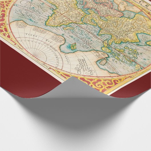 Gedrukte  kaart cadeaupapier (Hoek)