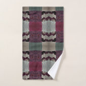Gedrukte kant en getextureerde zijde bad handdoek (Handdoek)