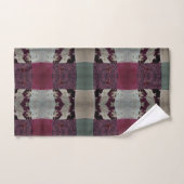 Gedrukte kant en getextureerde zijde bad handdoek (Handdoek)