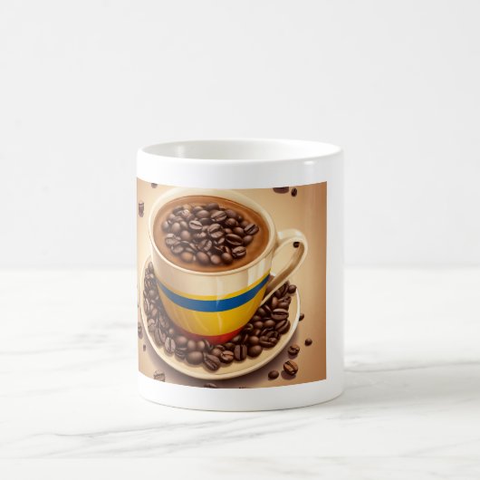 Gedrukte koffie mok (Center)