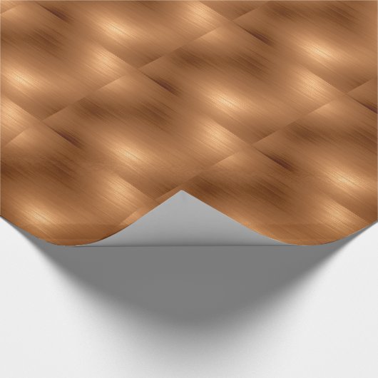 Gedrukte koperen blik cadeaupapier (Hoek)