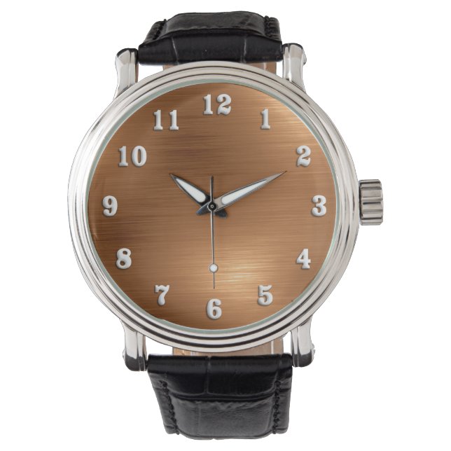 Gedrukte koperen blik horloge (Voorkant)