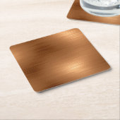 Gedrukte koperen blik kartonnen onderzetters (Schuin)