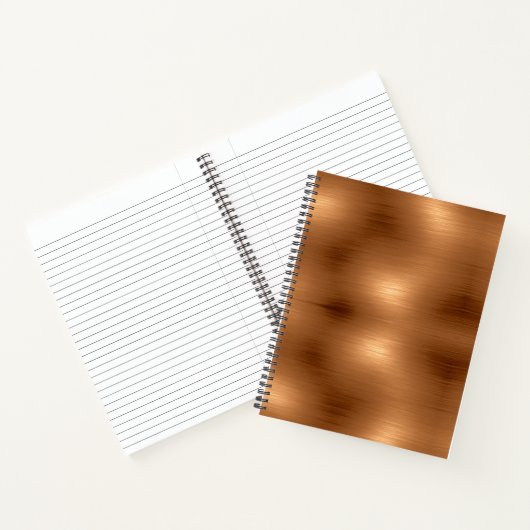 Gedrukte koperen blik notitieboek (Binnen)