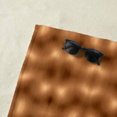 Gedrukte koperen blik strandlaken (In situ)