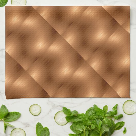 Gedrukte koperen blik theedoek (Gevouwen)