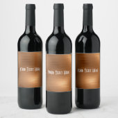 Gedrukte koperen blik wijn etiket (Flessen)