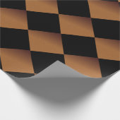 Gedrukte koperen look 2 cadeaupapier (Hoek)